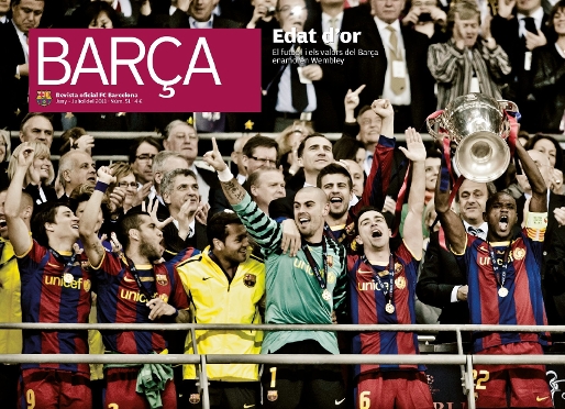 Abidal i Wembley, protagonistes de la Revista Bara.