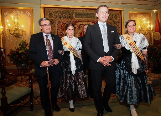 Sandro Rosell, en el Ayuntamiento de Lleida dode hizo el pregn. Foto: Hermnia - Ayuntamiento de Lleida