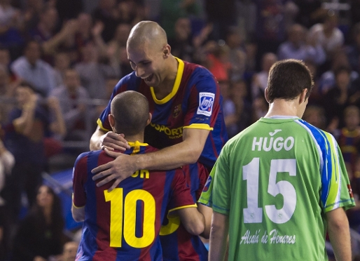 El Bara Alusport ja sap qu s guanyar Inter aquesta temporada. Foto: Arxiu FCB.
