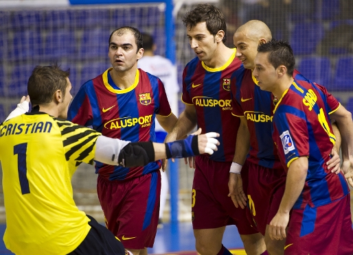 Un cop han tornat els internacionals, el Bara Alusport se centra en l'Azkar Lugo (Foto: Arxiu - FCB)