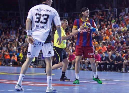 El Bara Borges ja pensa en el proper partit contra el Kiel. (Foto: Germn Parga - FCB)