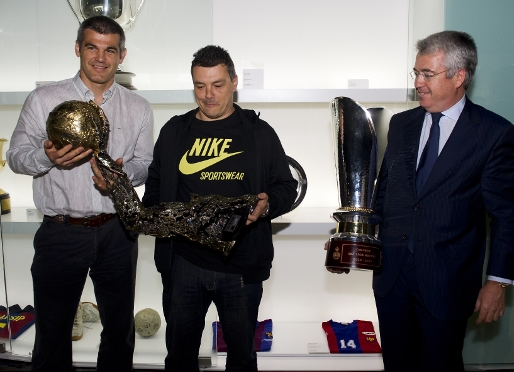 Masip, Pascual y Coll. (Fotos: lex Caparrs - FCB)