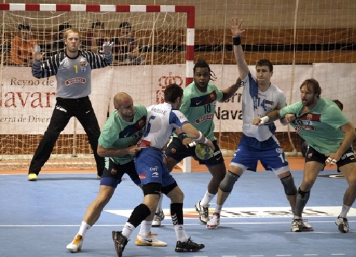 El Bara Borges va patir de valent a la pista del San Antonio. Foto: Asobal.