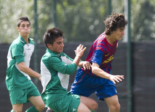 Joel Hueras s un dels cinc fitxatges del Juvenil B. Fotos: lex Caparrs/FCB