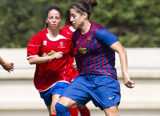 Vicki ha marcat dos gols al debut blaugrana a la Superlliga. Foto: lex Caparrs/FCB