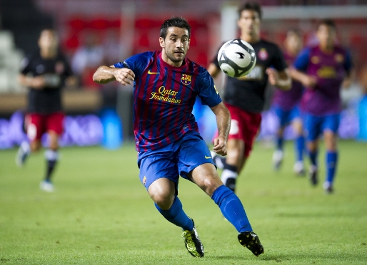 Sal, en el partido de Copa Catalunya ante el Girona           Foto: lex Caparrs - FCB