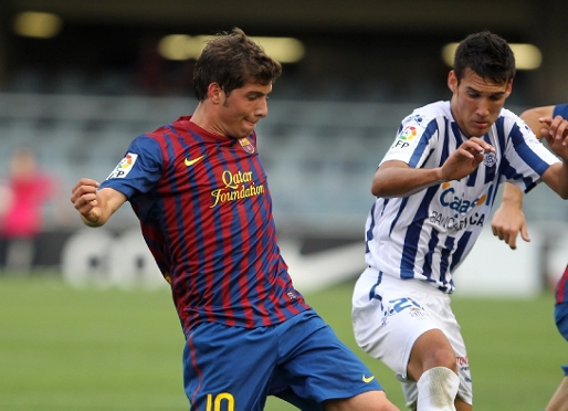 Sergi Roberto es va lesionar contra el Recreativo. Fotos: Miguel Ruiz/FCB