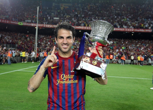 Cesc Fabregas marks his debut with a trophy