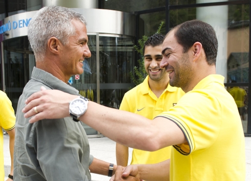 Fotos: El directiu responsable de la secci, Javier Bordas, ha estat a Encamp amb l'equip (lex Caparrs-FCB)