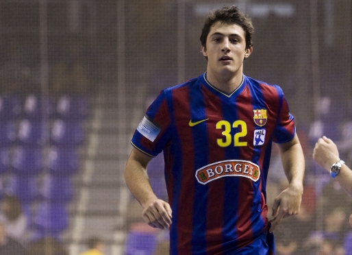 Aitor Ario, uno de los homenajeados en Alcobendas por el subcampeonato en el Mundial juvenil. (Foto: Archivo FCB)