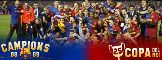 Imatge del reportatge titulat:Descarregat les imatges dels campions de la Copa del Rei!  