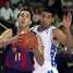 El jugador, entrando a canasta en un encuentro ante el Caprabo Lleida la temporada 2001-02.