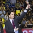 Abans del partit, Xavi Pascual ha rebut el premi al millor entrenador de l'ACB de la temporada passada. (Foto: lex Caparrs)