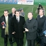 Membres de la Junta Directiva observant els camps d'entrenaments de la Ciutat Esportiva Joan Gamper.