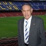 Joan Segarra es va fotografiar al Camp Nou. Foto: D.C.