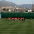 Imagen del entrenamiento inaugural del primer equipo en la Ciutat Esportiva, que data del 19 de enero del 2009. Este martes hará un año.