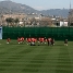 Imagen del entrenamiento inaugural del primer equipo en la Ciutat Esportiva, que data del 19 de enero del 2009. Este martes har un ao.