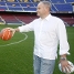 La trobada va durar uns 25 minuts. Guardiola va exercir d'amfitri. (Foto: Miguel Ruiz - FCB)