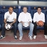 Els cinc, en el seu hbitat natural: les banquetes. (Foto: Miguel Ruiz - FCB)