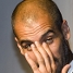 Pep Guardiola emocionat davant la resposta i l'estimaci del seu poble. Fotos: lex Caparrs (FC Barcelona)