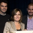 L'Ajuntament de Santpedor li va fer entrega d'una fotografia antiga del poble. A la fotografia, Pep Guardiola amb l'alcadessa, Laur Vilagr, el regidor, Agust Coma, i el president de la Penya Barcelonista, Toni Valverde. Fotos: lex Caparrs (FC Barcelona)