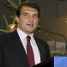 Joan Laporta ha dirigit unes paraules als treballadors. Foto: lex Caparrs (FCB)