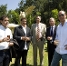 Ex-jugadors de bsquet blaugranes han estat presents a l'acte d'investidura de Sandro Rosell. Foto: lex Caparrs/Miguel Ruiz-FCB.