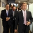 Sandro Rosell i la Junta Directiva, entrant a les oficines del FC Barcelona. Fotos: lex Caparrs / Miguel Ruiz (FCB)