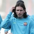 The Barça first team squad during Thursday's training session.