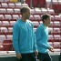 Touré, Gudjohnsen and Edmílson, at the start of the training session.