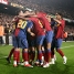 El equipo celebra el 2-0.