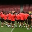 El primer equipo ha hecho esta maana el ltimo entrenamiento en Barcelona antes de la final de Roma.