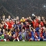 L'equip posa amb la Champions, a l'Olmpic de Roma.