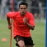 Xavi, en su primer entrenamiento de la pretemporada.