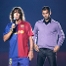 Puyol i Guardiola han saludat a l'afici en aquest inici de temporada.