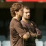 Josep Guardiola con el preparador fsico, Francesc Cos.