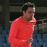 Xavi, en un instante del circuito físico que ha llevado a cabo la plantilla.