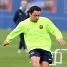 Xavi, todava lesionado, ha sido una de las novedades en la sesin de este jueves. Foto: Miguel Ruiz-FCB