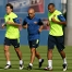 Maxwell i Henry, com ja va passar dilluns, s'han entrenat a part.