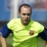 Andrs Iniesta, que va agafant el to fsic a poc a poc
