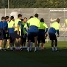 Rotllana d'equip a l'entrenament