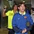 La plantilla ha estat rebuda a l'aeroport per prop de 400 persones. Fotos: Miguel Ruiz (FCB)