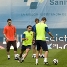 En la sesin han participado tambin tres jvenes de la cantera: Mio, Carles y Riverola. (Foto: lex Caparrs - FCB)