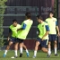 El entrenamiento ha comenzado a las 10.30 horas, en el campo 2 de la Ciutat Esportiva. (Foto: lex Caparrs-FCB)