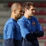 Josep Guardiola y Tito Vilanova observan a los jugadores con atencin. (Fotos: Miguel Ruiz)