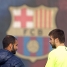 Guardiola conversa con Piqu. (Foto: Miguel Ruiz, FCB)