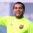 Alves somriu en un instant de la sessi preparatria. (Fotos: Miguel Ruiz - FCB)