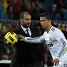 Guardiola con Cristiano Ronaldo, el da del 5 a 0 ante el Madrid. Foto: archivo FCB.