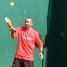 Los jugadores del FCB Mobicat este martes por la maana han jugado a padel en las pistas del Tenis Laiet.