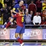 Javi Rodrguez i Fernandao celebren un dels cinc gols del Bara Mobicat.